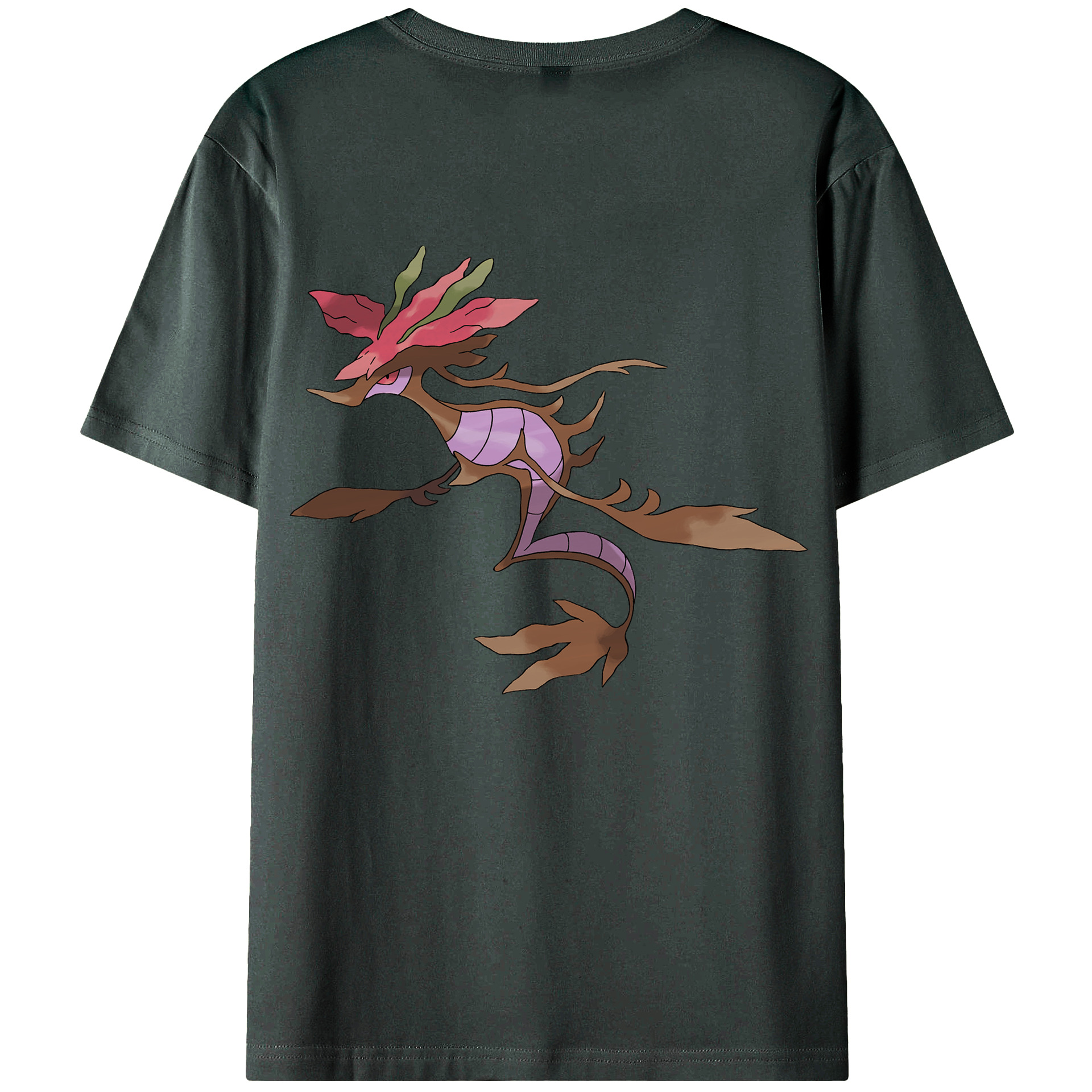 （画像用） ポケットモンスター Pokémon 綿100％ メンズ半袖Tシャツ（バックプリント） 通気性